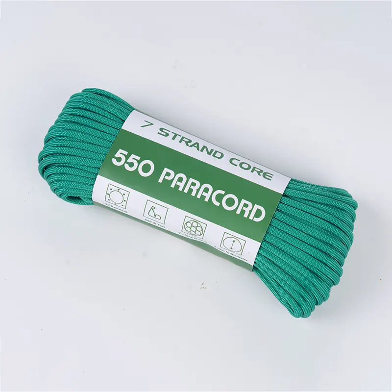 7 Strand Core 4mm Solid Green 550 Polyester Paracord