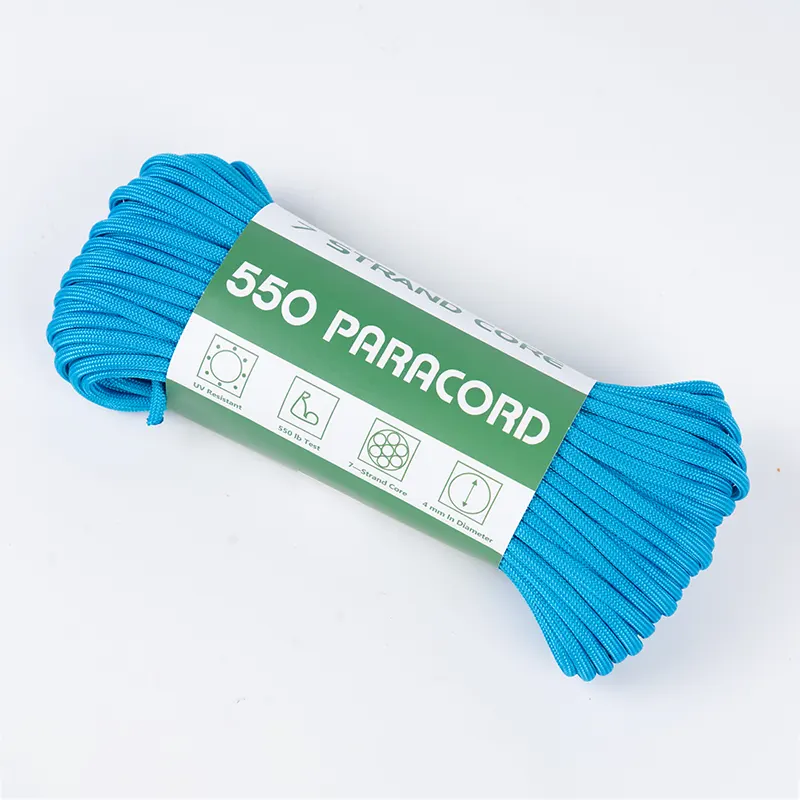 7 Strand Core 4mm Solid Lake Blue 550 Polyester Paracord