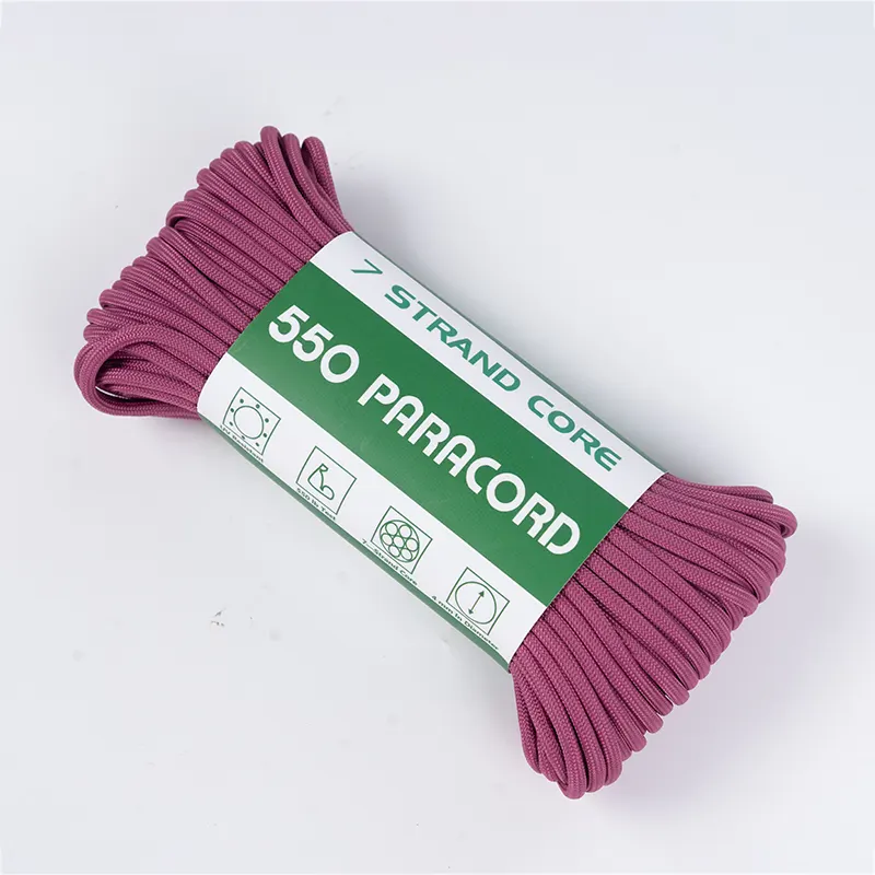 7 Strand Core 4mm Solid Rose Purple 550 Polyester Paracord