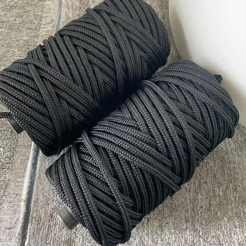 6mm Black Nylon Rope